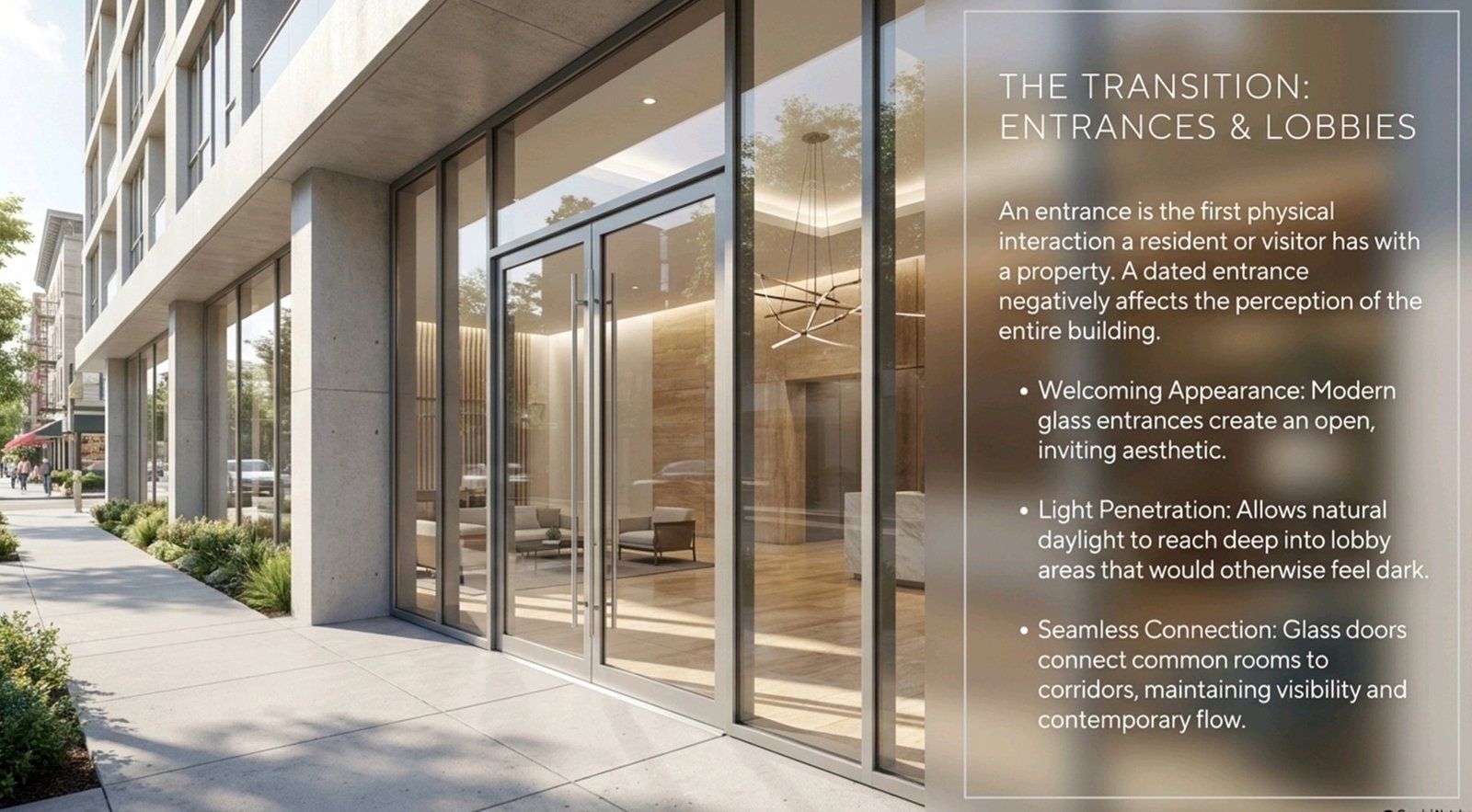 entrance and door glazing