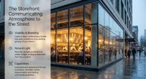 Restaurant and Cafe glass storefronts | Roxie Glass